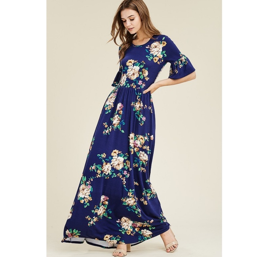 NWT Winter Romance Floral Maxi Dress by Reborn J